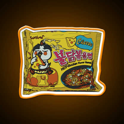 Samyang Cheese Spicy Ramyun Snack Food Led Neon Sign Rgb Color - Shineneon