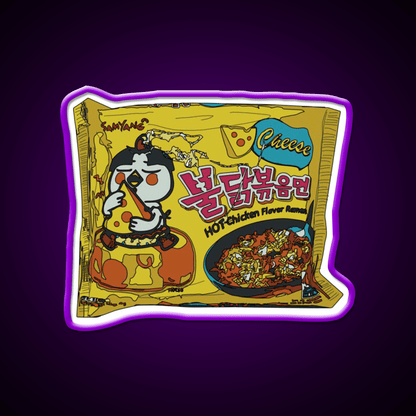 Samyang Cheese Spicy Ramyun Snack Food Led Neon Sign Rgb Color - Shineneon