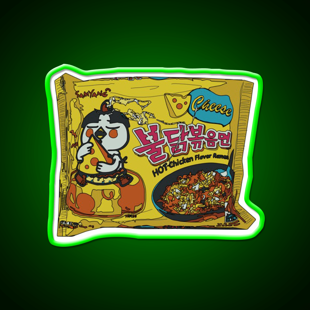 Samyang Cheese Spicy Ramyun Snack Food Led Neon Sign Rgb Color - Shineneon