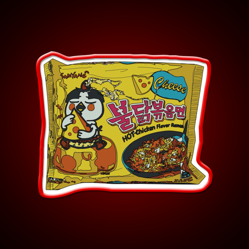 Samyang Cheese Spicy Ramyun Snack Food Led Neon Sign Rgb Color - Shineneon
