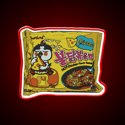 Samyang Cheese Spicy Ramyun Snack Food Led Neon Sign Rgb Color - Shineneon