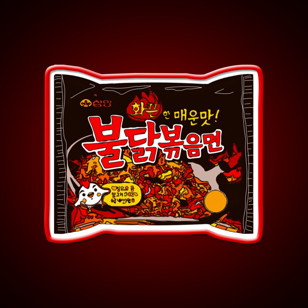 Samyang Original Spicy Ramyun Snack Food Led Neon Sign Rgb Color - Shineneon