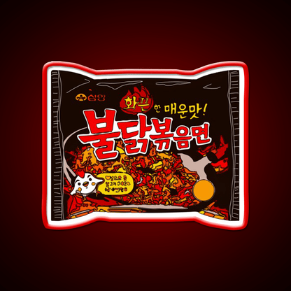 Samyang Original Spicy Ramyun Snack Food Led Neon Sign Rgb Color - Shineneon