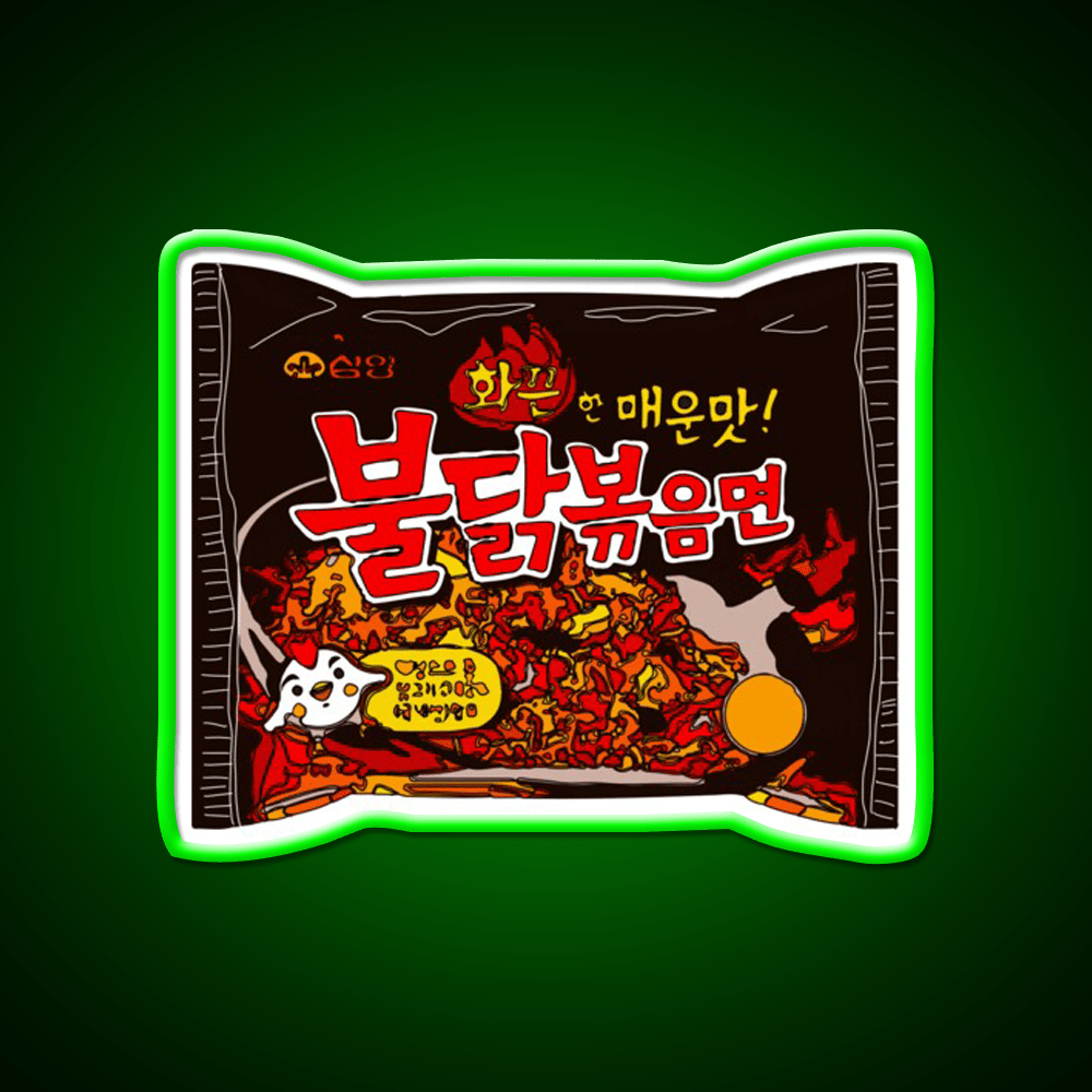 Samyang Original Spicy Ramyun Snack Food Led Neon Sign Rgb Color - Shineneon