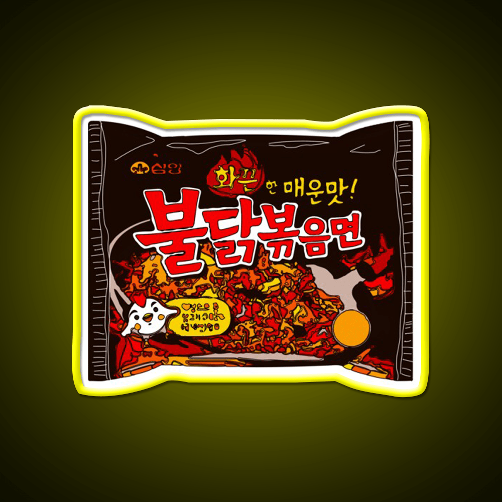 Samyang Original Spicy Ramyun Snack Food Led Neon Sign Rgb Color - Shineneon