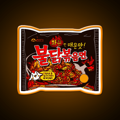 Samyang Original Spicy Ramyun Snack Food Led Neon Sign Rgb Color - Shineneon