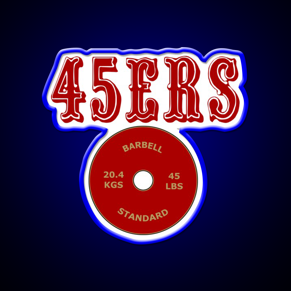 San Francisco 45Ers Gym Fitness Led Neon Sign Rgb Color - LED neon sign view 5