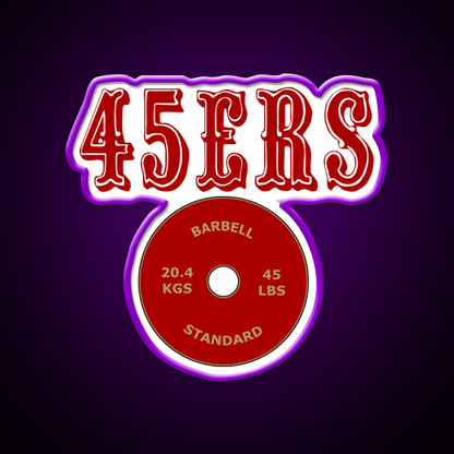 San Francisco 45Ers Gym Fitness Led Neon Sign Rgb Color - LED neon sign view 9