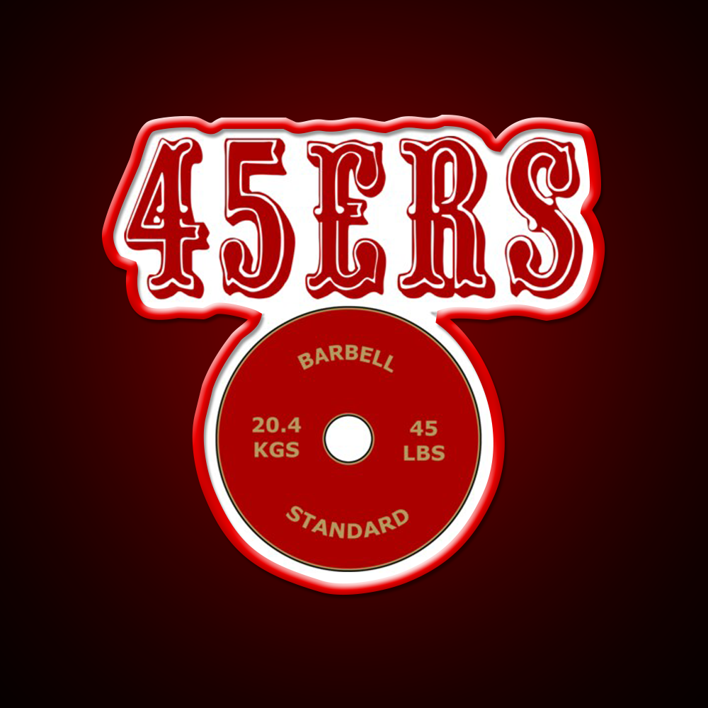 San Francisco 45Ers Gym Fitness Led Neon Sign Rgb Color - LED neon sign view 10