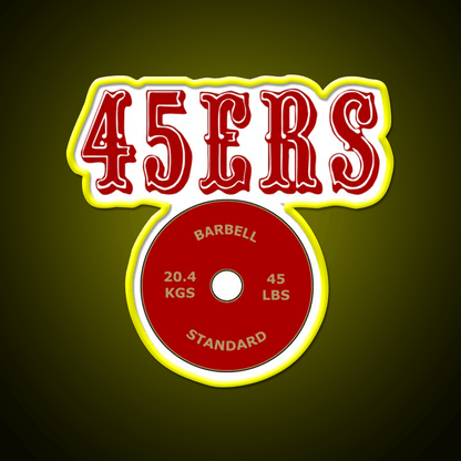 San Francisco 45Ers Gym Fitness Led Neon Sign Rgb Color - Shineneon