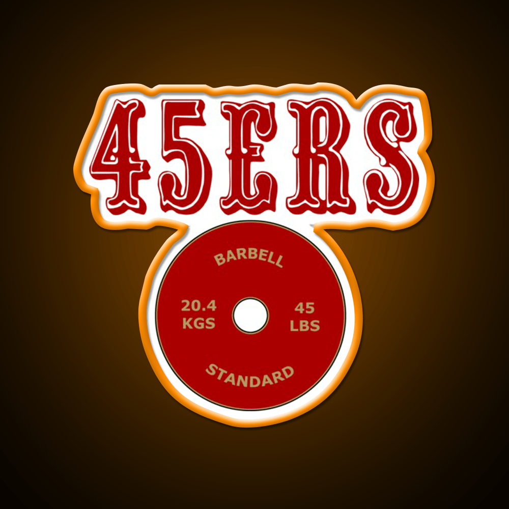 San Francisco 45Ers Gym Fitness Led Neon Sign Rgb Color - Shineneon