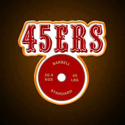 San Francisco 45Ers Gym Fitness Led Neon Sign Rgb Color - Shineneon