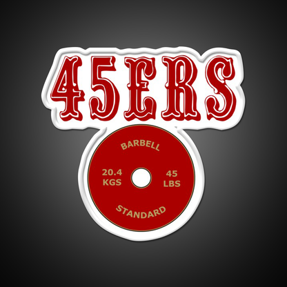 San Francisco 45Ers Gym Fitness Led Neon Sign Rgb Color
