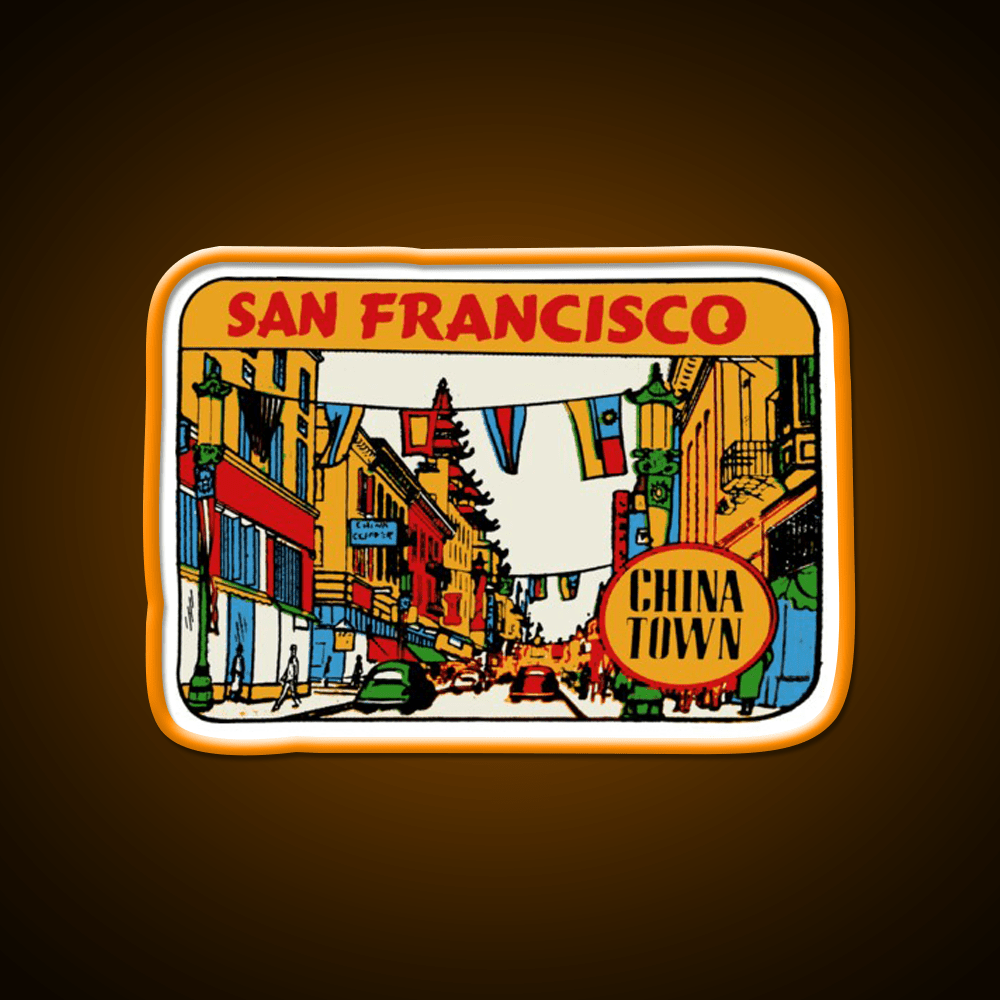 San Francisco Chinatown Asian Cultural Led Neon Sign Rgb Color - Shineneon