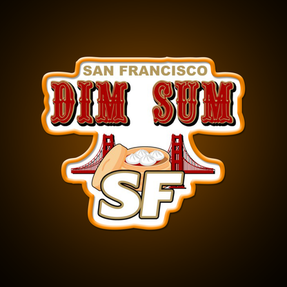 San Francisco Dim Sum Wordmark Asian Cultural Led Neon Sign Rgb Color - LED neon sign view 6