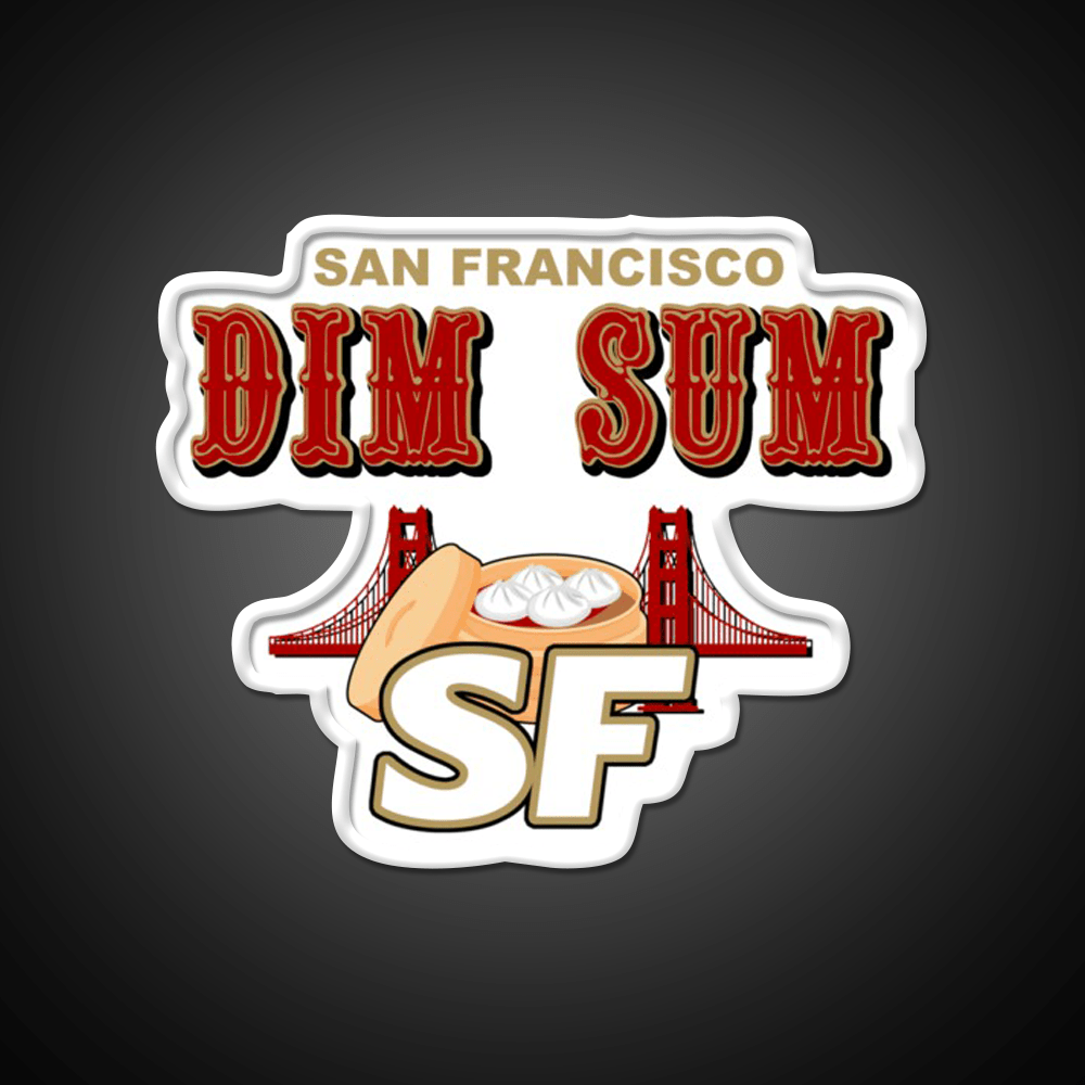 San Francisco Dim Sum Wordmark Asian Cultural Led Neon Sign Rgb Color - Shineneon