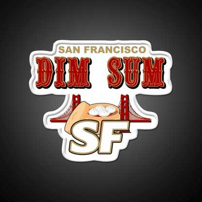 San Francisco Dim Sum Wordmark Asian Cultural Led Neon Sign Rgb Color - Shineneon