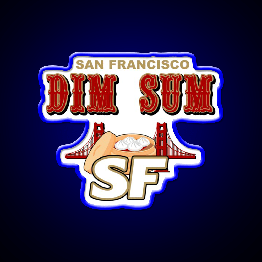 San Francisco Dim Sum Wordmark Asian Cultural Led Neon Sign Rgb Color - Shineneon