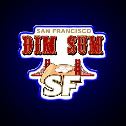 San Francisco Dim Sum Wordmark Asian Cultural Led Neon Sign Rgb Color - Shineneon