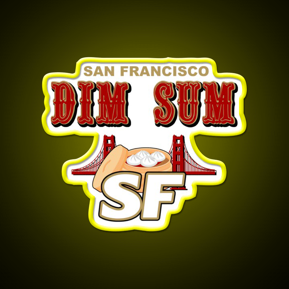 San Francisco Dim Sum Wordmark Asian Cultural Led Neon Sign Rgb Color ...