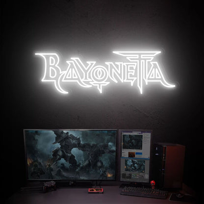 Sanctuary Man Cave With Bayonetta Art Led Neon Sign Wall Art | Shineneon