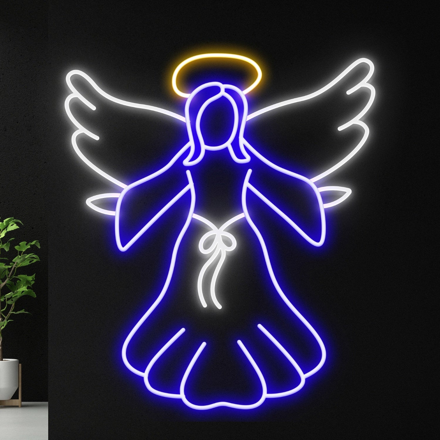 Sanctuary The Jesus Christ Angel Wings Led Neon Sign For Home | Shineneon
