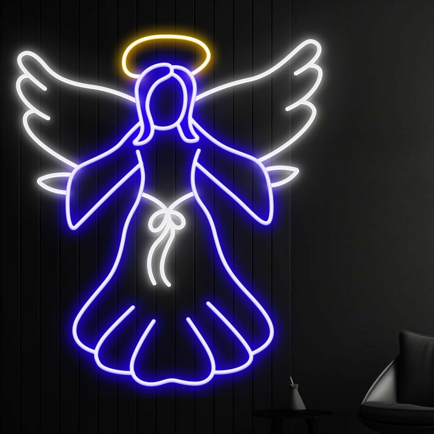 Sanctuary The Jesus Christ Angel Wings Led Neon Sign For Home | Shineneon
