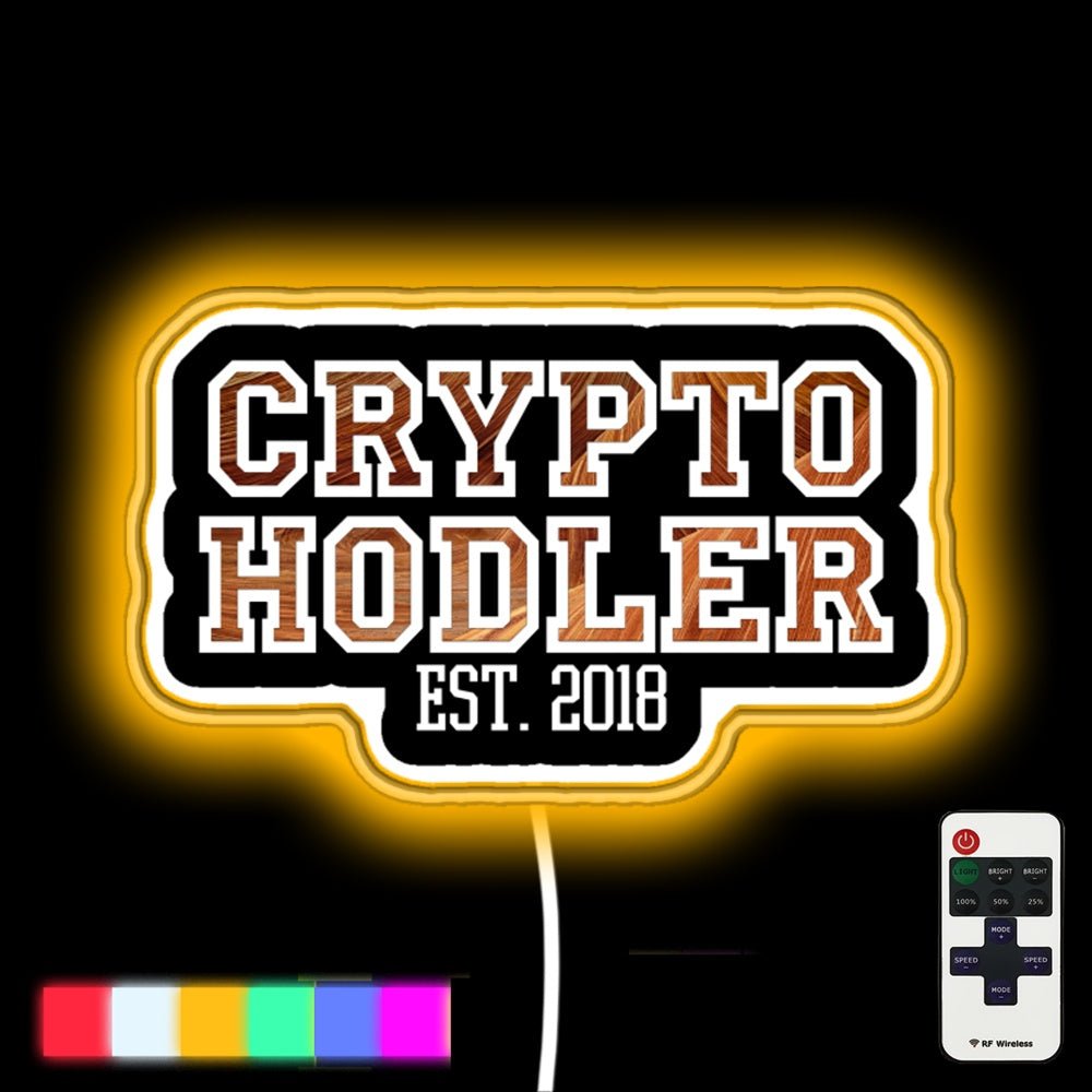 Sand Bitcoin Ethereum Blockchain Crypto Hodler Led Neon Sign - Shineneon