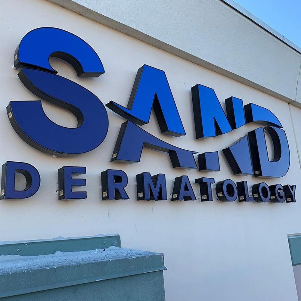 Sand Derma Tology 3D Backlit Acrylic Letters Business Led Sign - Shineneon