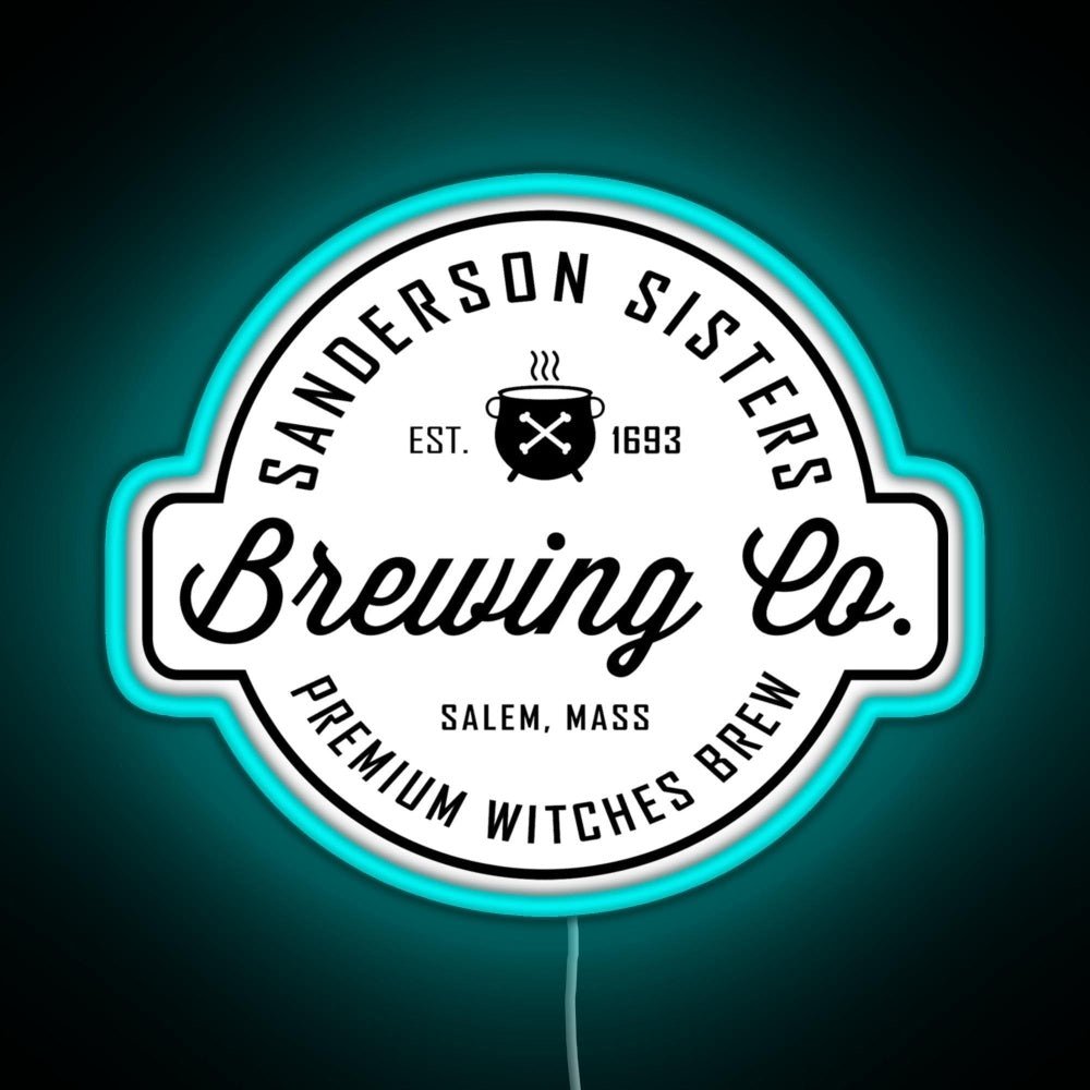 Sanderson Sisters Brewing Co Halloween Rgb Led Neon Sign Pop Wall Art - Shineneon