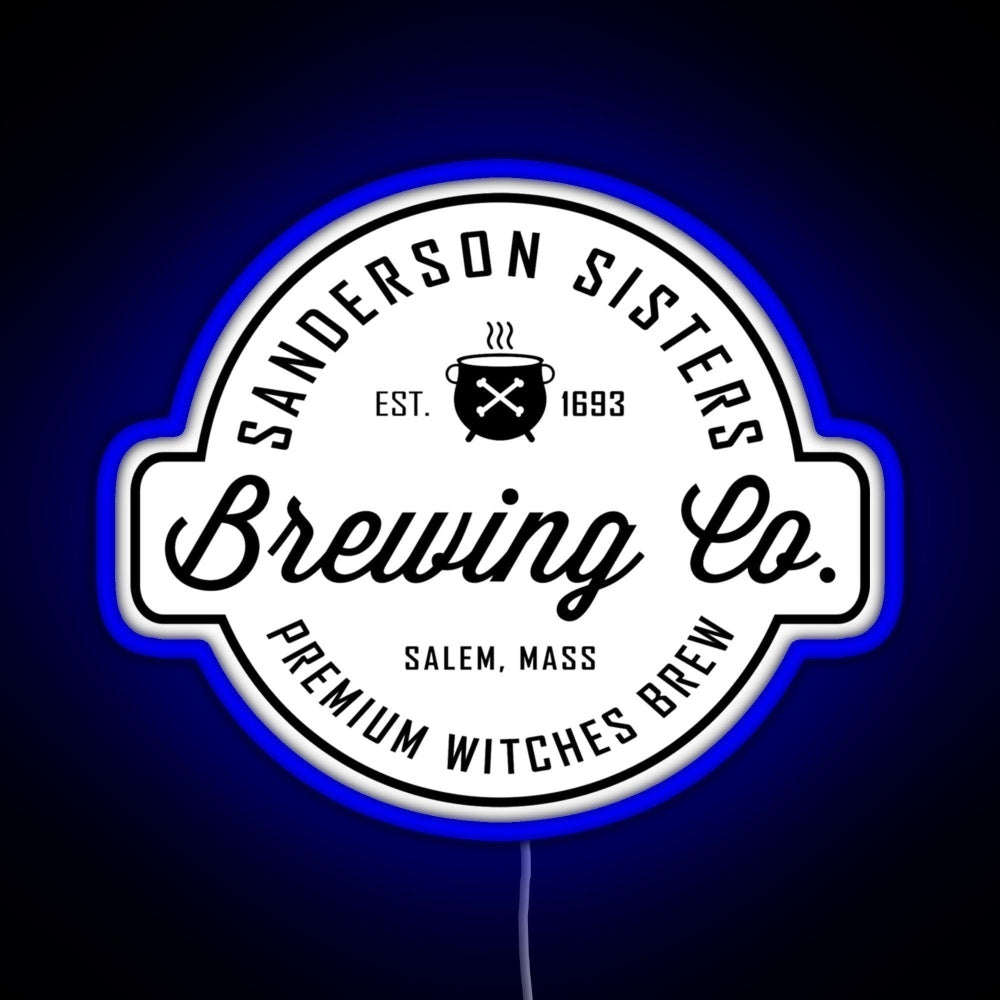 Sanderson Sisters Brewing Co Halloween Rgb Led Neon Sign Pop Wall Art