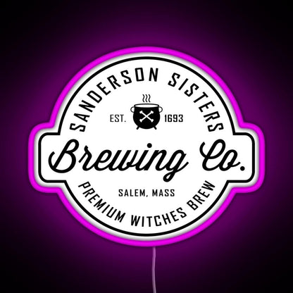 Sanderson Sisters Brewing Co Halloween Rgb Led Neon Sign Pop Wall Art - Shineneon
