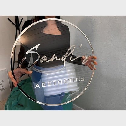 Sandis Aesthetics Acrylic Business Logo Sign - Shineneon