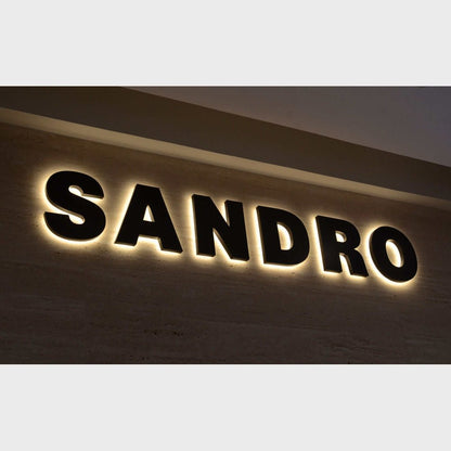 Sandro 3D Backlit Channel Letters Led Light Sign - Shineneon
