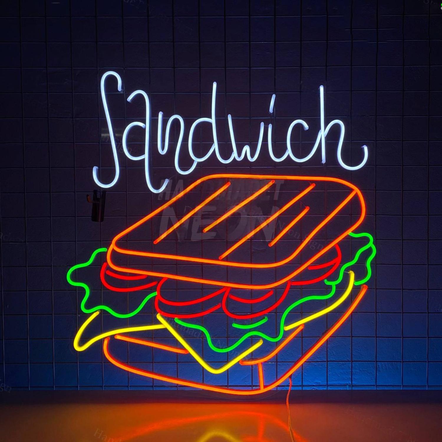 Sandwich Led Sign For Restaurant Wall Decor | Shineneon