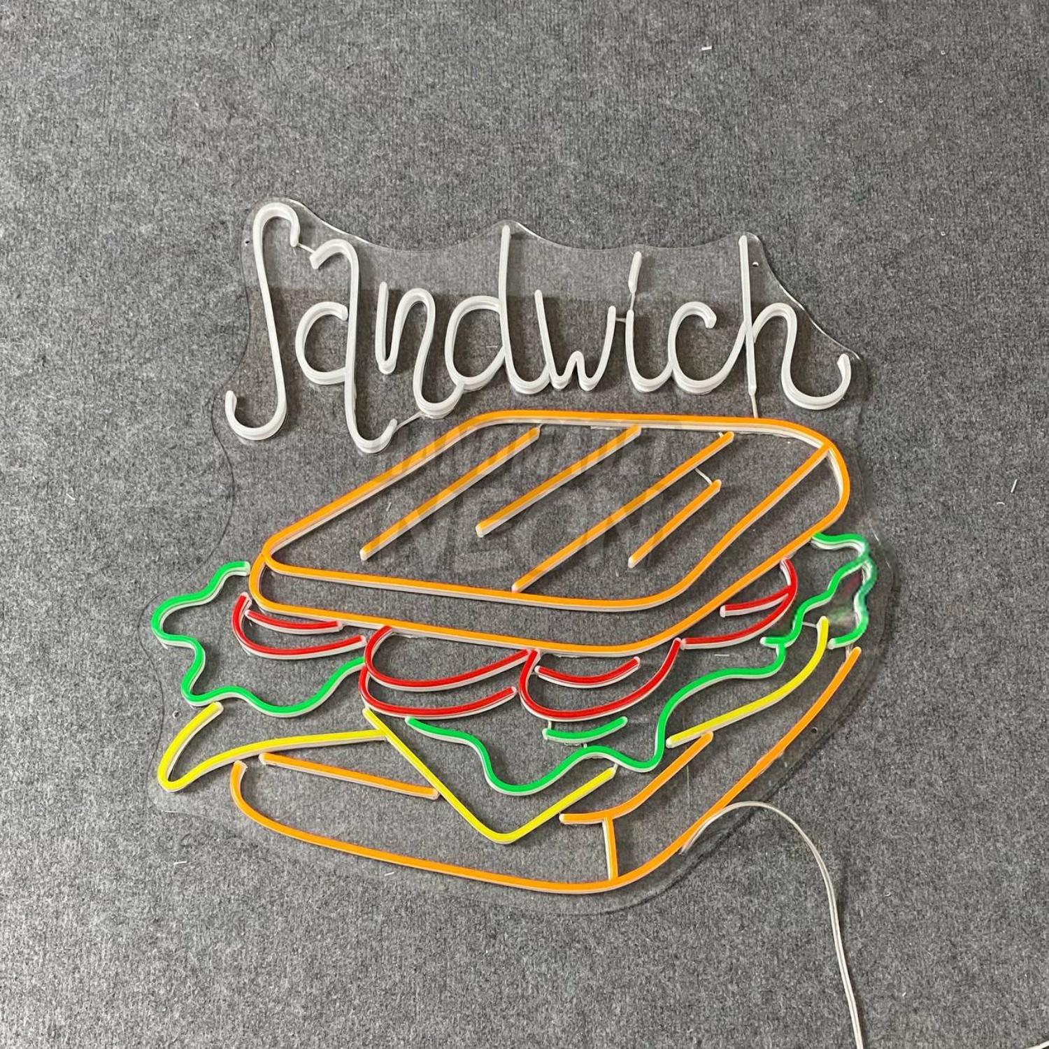 Sandwich Led Sign For Restaurant Wall Decor | Shineneon