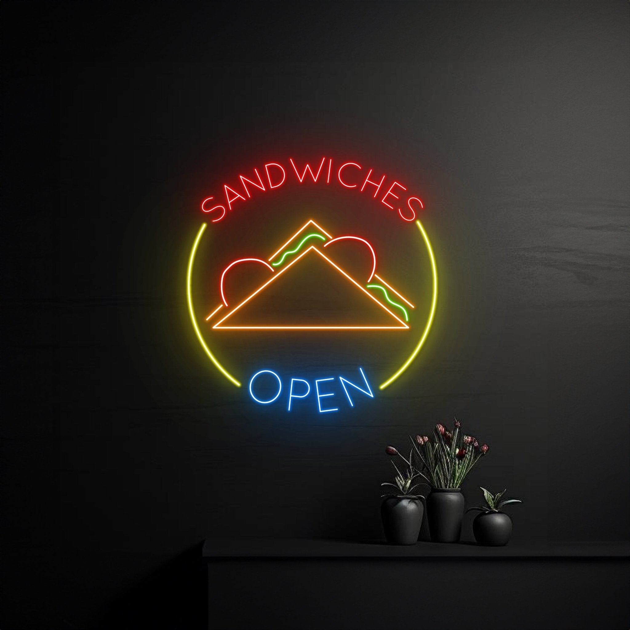 Sandwich Open Neon Signs - Shineneon
