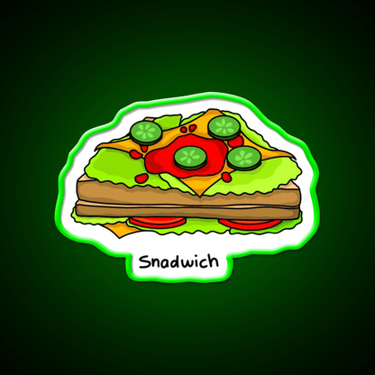Sandwich Snack Food Led Neon Sign For Snack Room Rgb Color - Shineneon