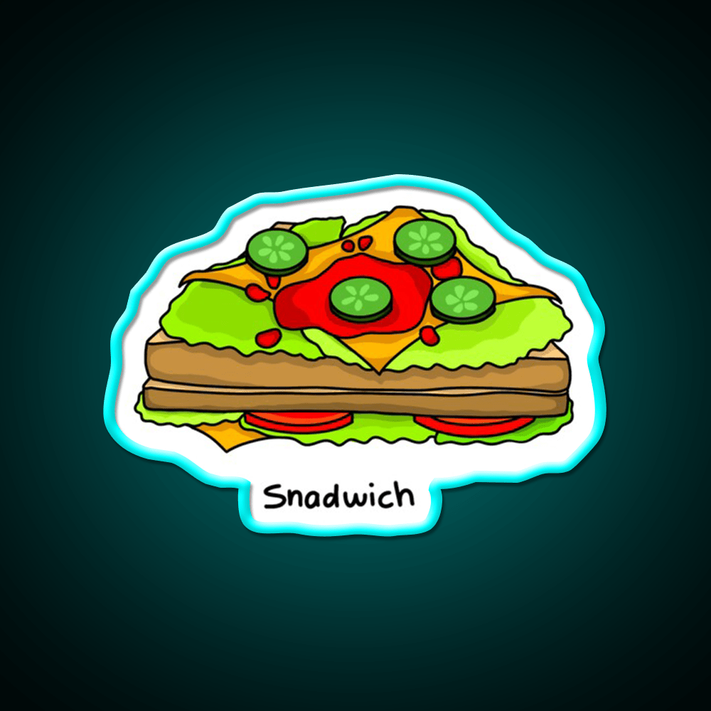 Sandwich Snack Food Led Neon Sign For Snack Room Rgb Color - Shineneon