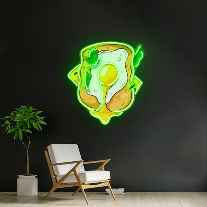 Santa Sack Christmas Neon Artwork For Sale