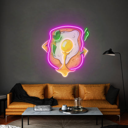 Santa Sack Christmas Neon Artwork For Sale