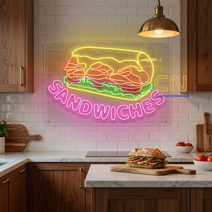 Sandwiches LED Neon Sign - 02 High-Converting Product Image