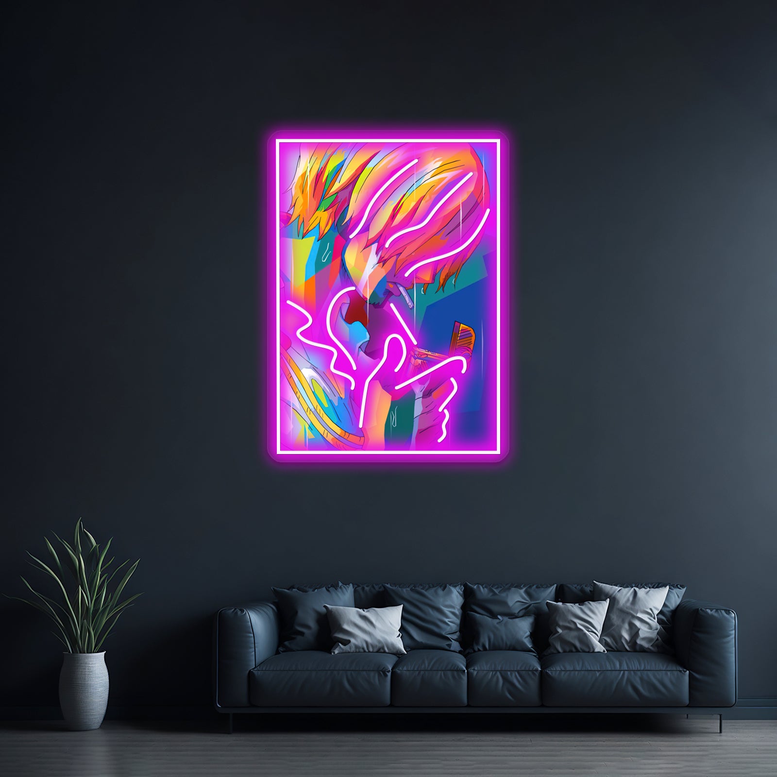 Sanji Wpap Pop Artwork Custom Led Signs | Shineneon