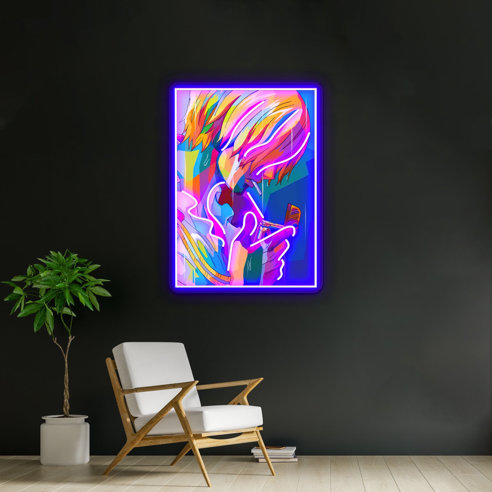 Sanji Wpap Pop Artwork Custom Led Signs | Shineneon