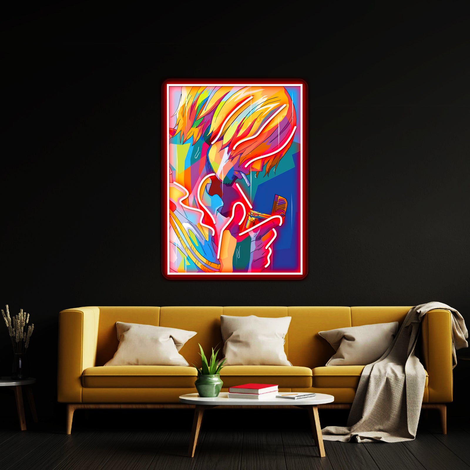 Sanji Wpap Pop Artwork Custom Led Signs | Shineneon