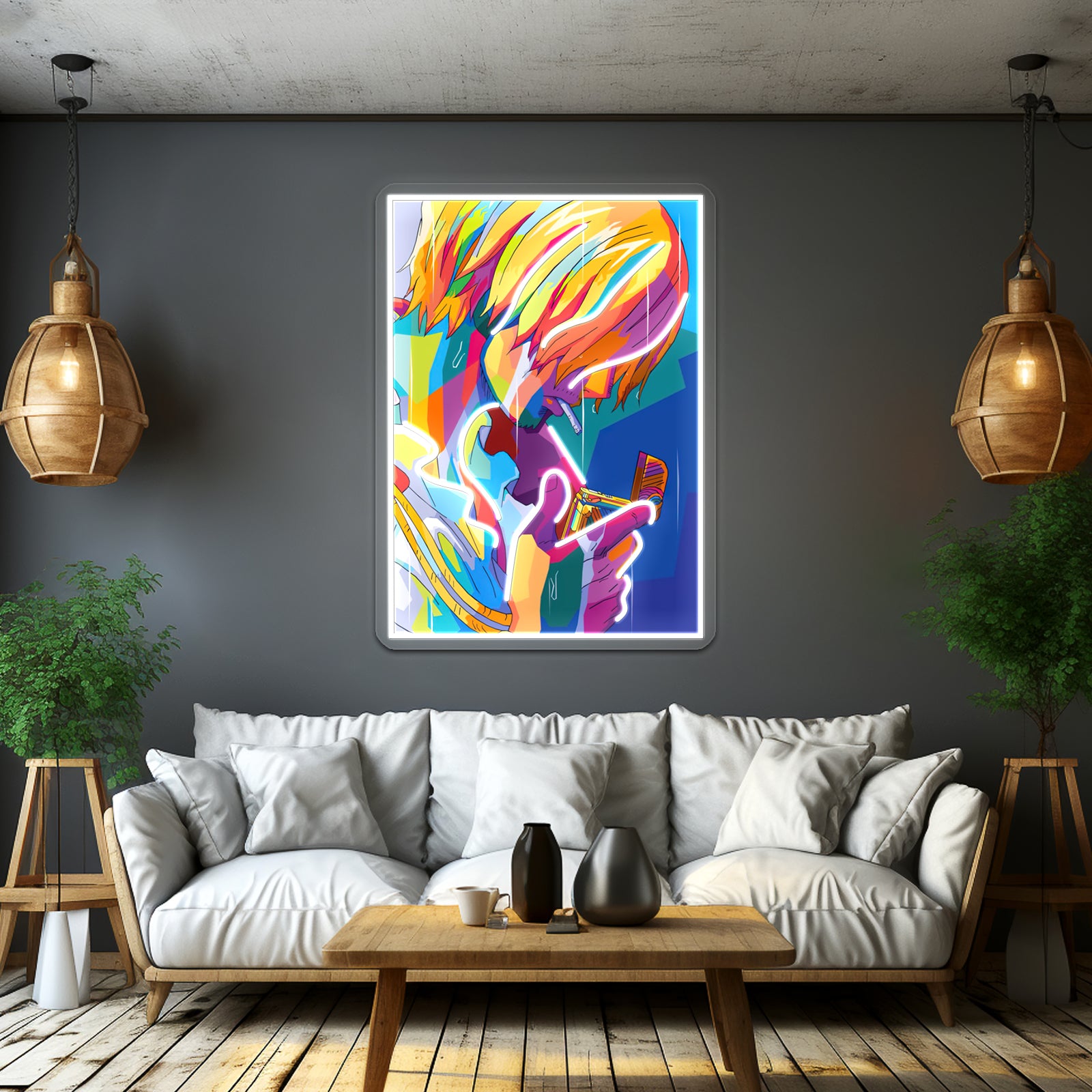 Sanji Wpap Pop Artwork Custom Led Signs | Shineneon