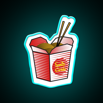 Santa Carla Noods Led Neon Sign Chinese Food Rgb Color