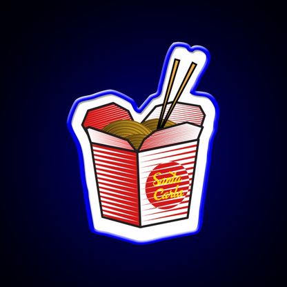 Santa Carla Noods Led Neon Sign Chinese Food Rgb Color