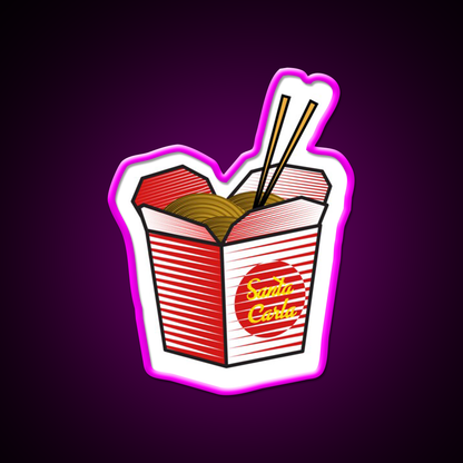 Santa Carla Noods Led Neon Sign Chinese Food Rgb Color