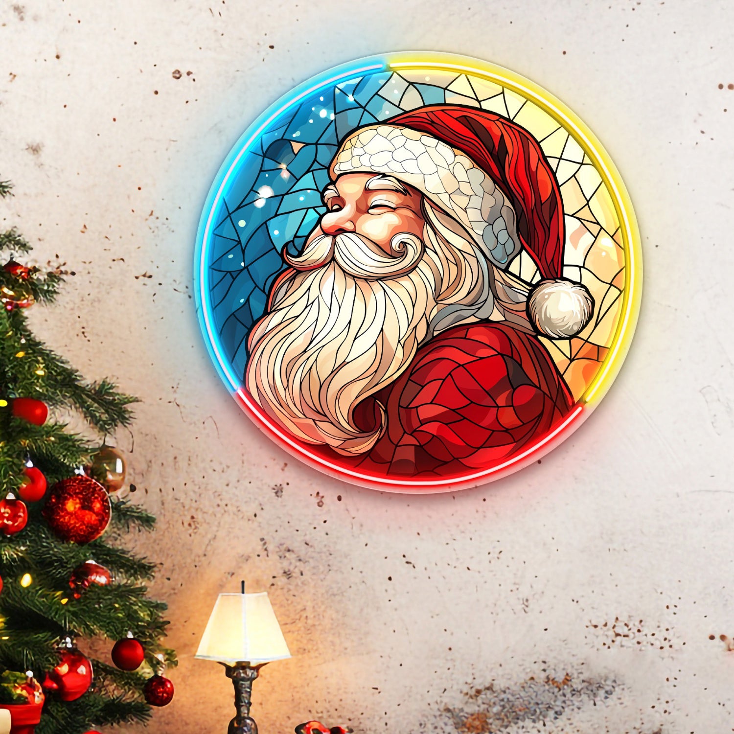 Santa Claus Acrylic Neon Christmas Sign | Shineneon